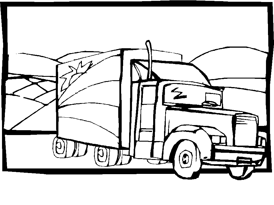 Lastwagen ausmalbilder