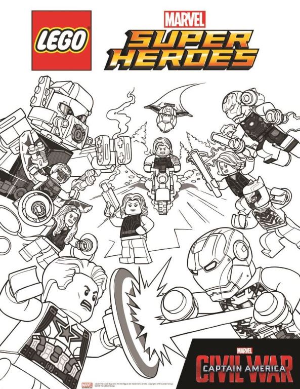 Lego avengers ausmalbilder