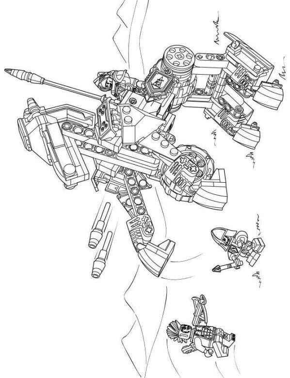 Lego nexo knights ausmalbilder
