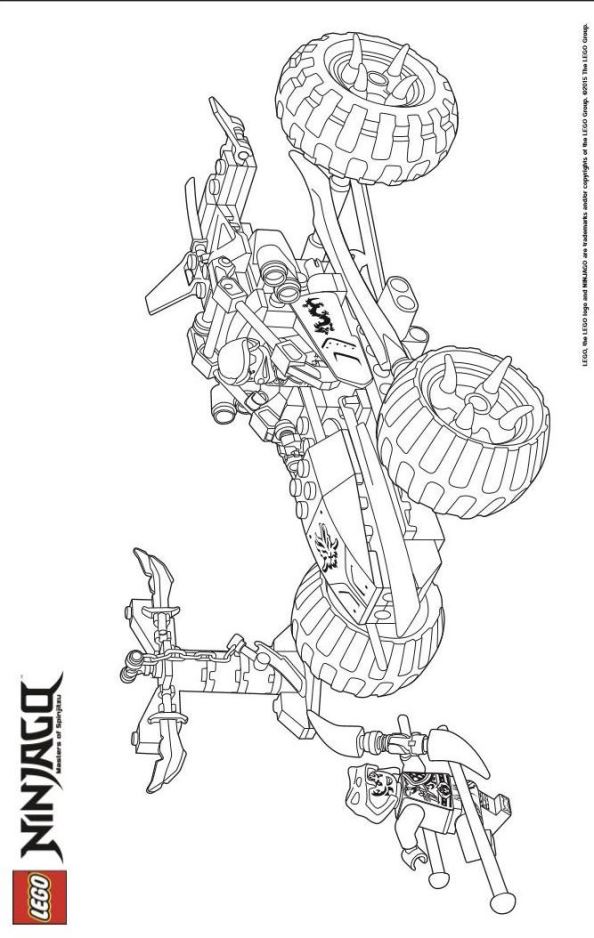 LEGO Ninjago Coloring Page Jay The Brick Show