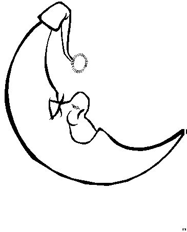Mond ausmalbilder