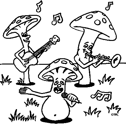 Pilze ausmalbilder