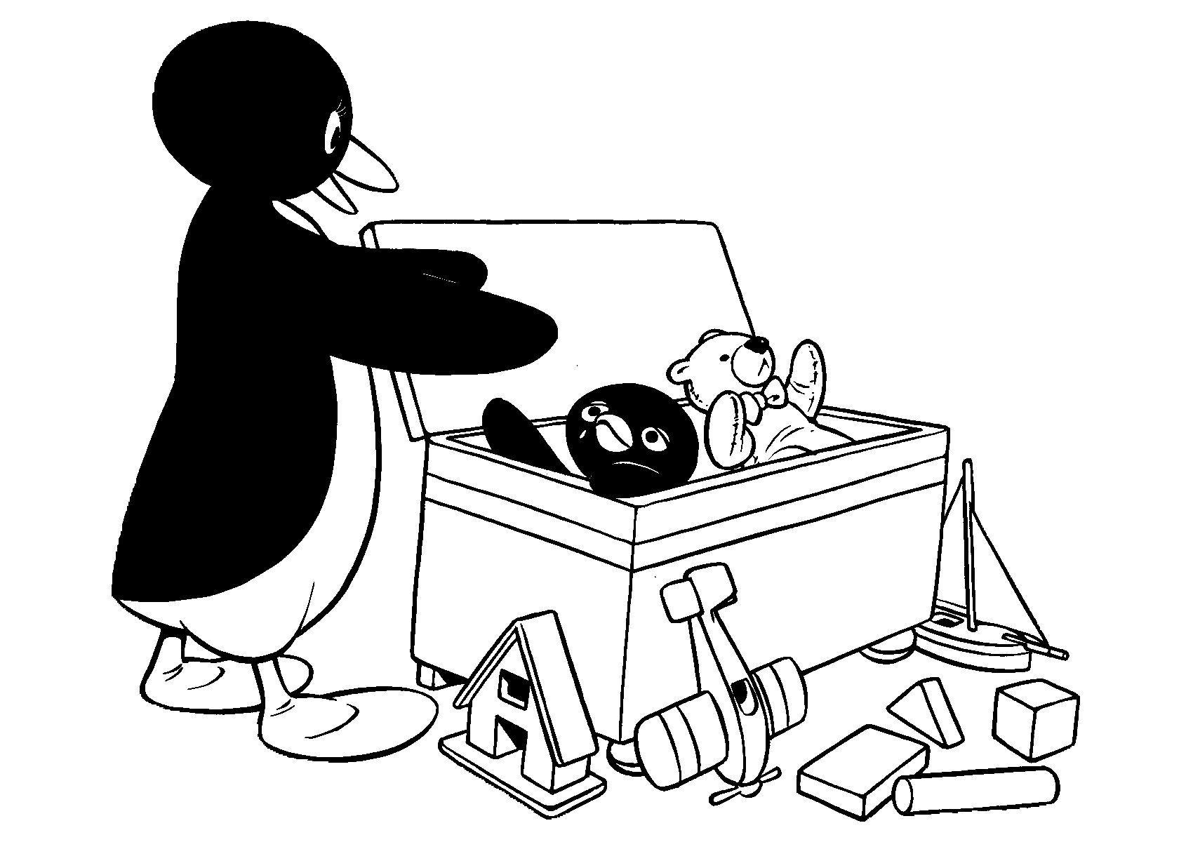 Pingu ausmalbilder