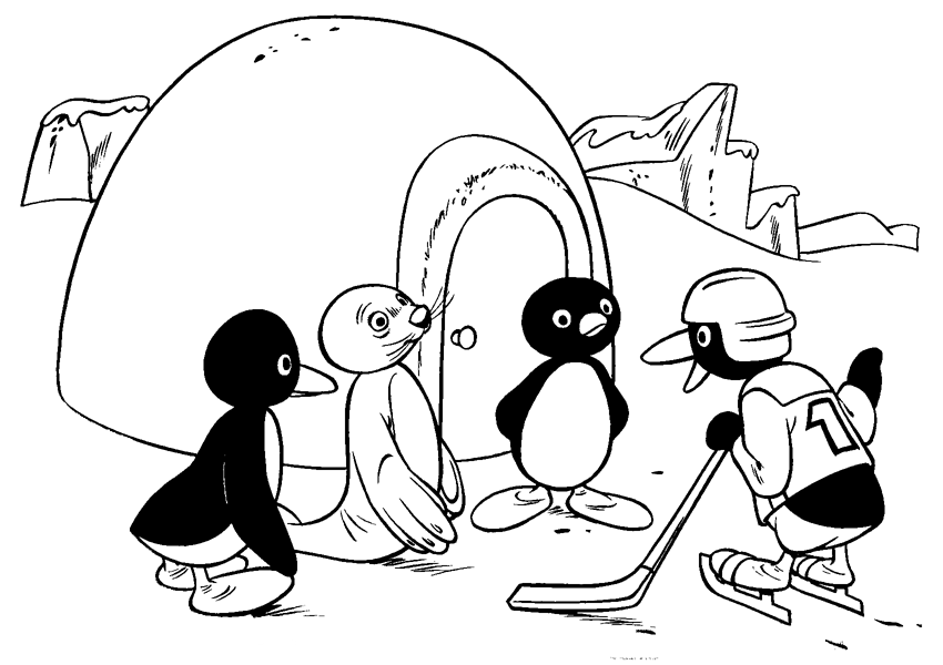 Pingu ausmalbilder