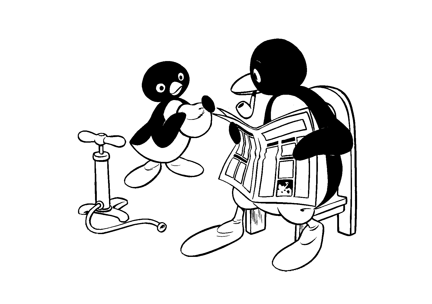 Pingu ausmalbilder