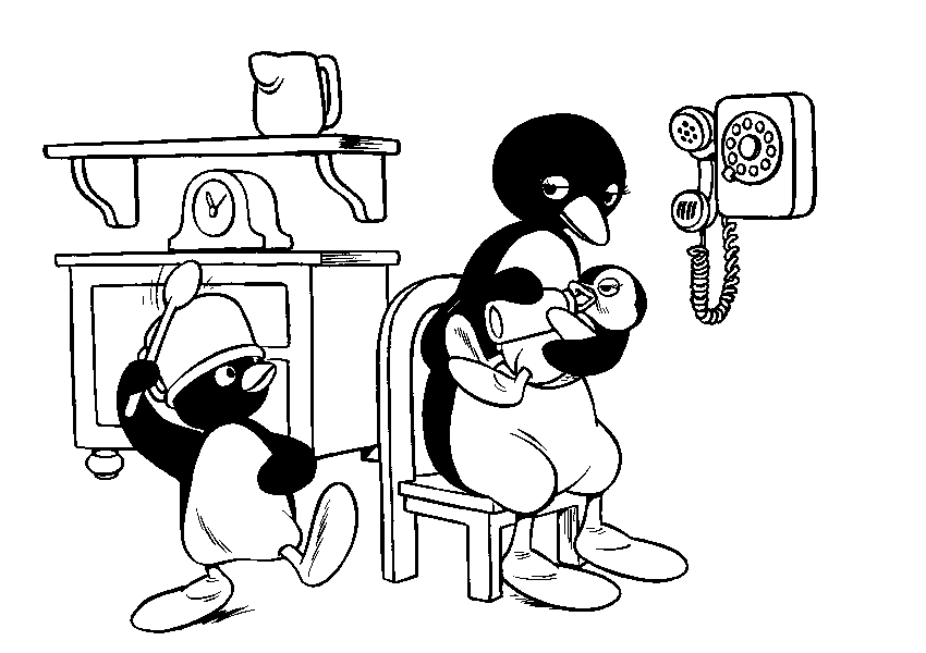 Pingu ausmalbilder