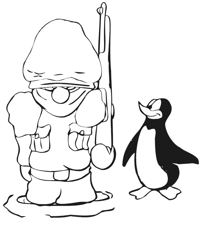 Pinguin ausmalbilder