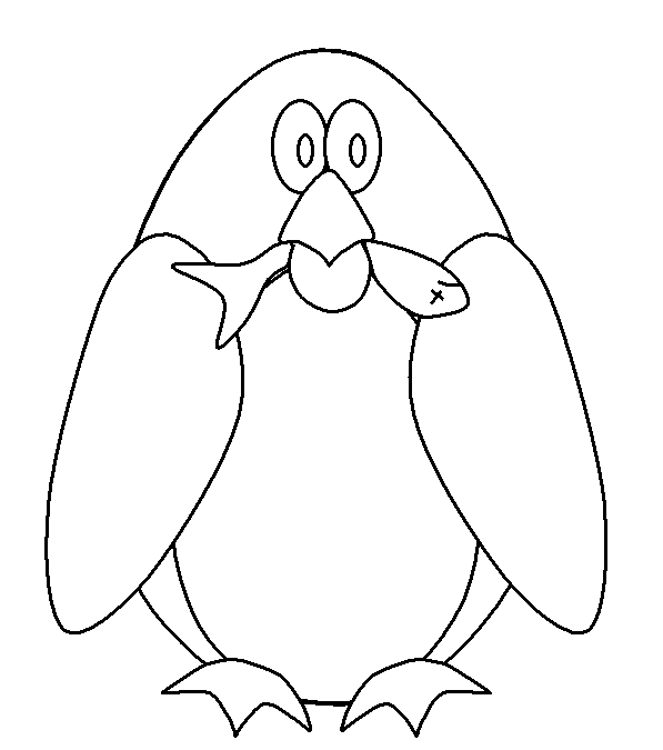 Pinguin ausmalbilder