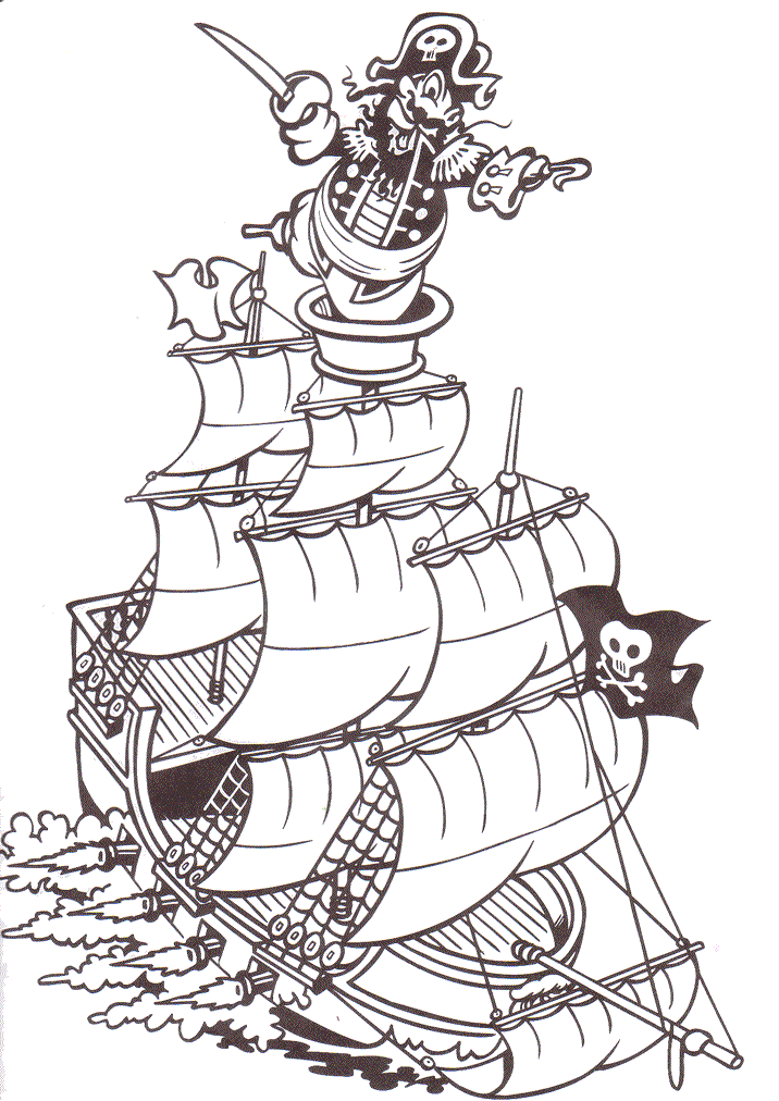 Piraten ausmalbilder