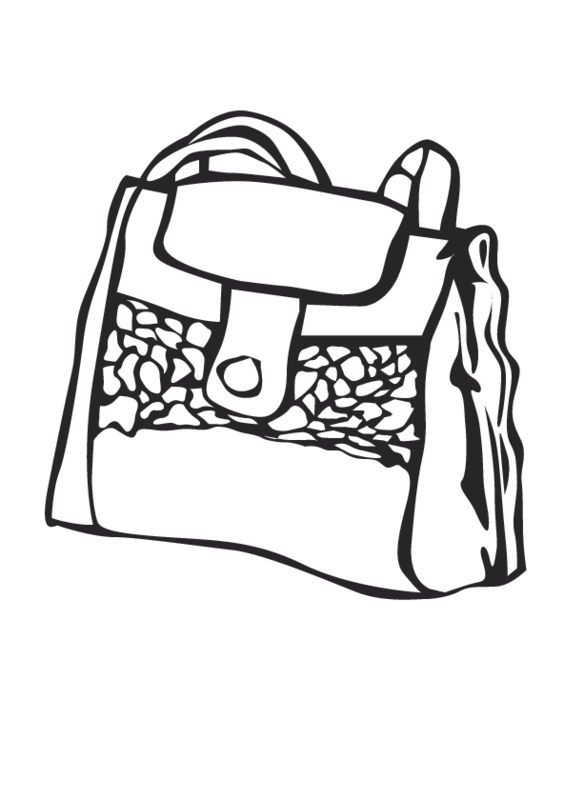 Taschen Ausmalbilder | Animaatjes.de