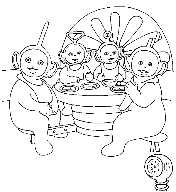 Teletubbies ausmalbilder