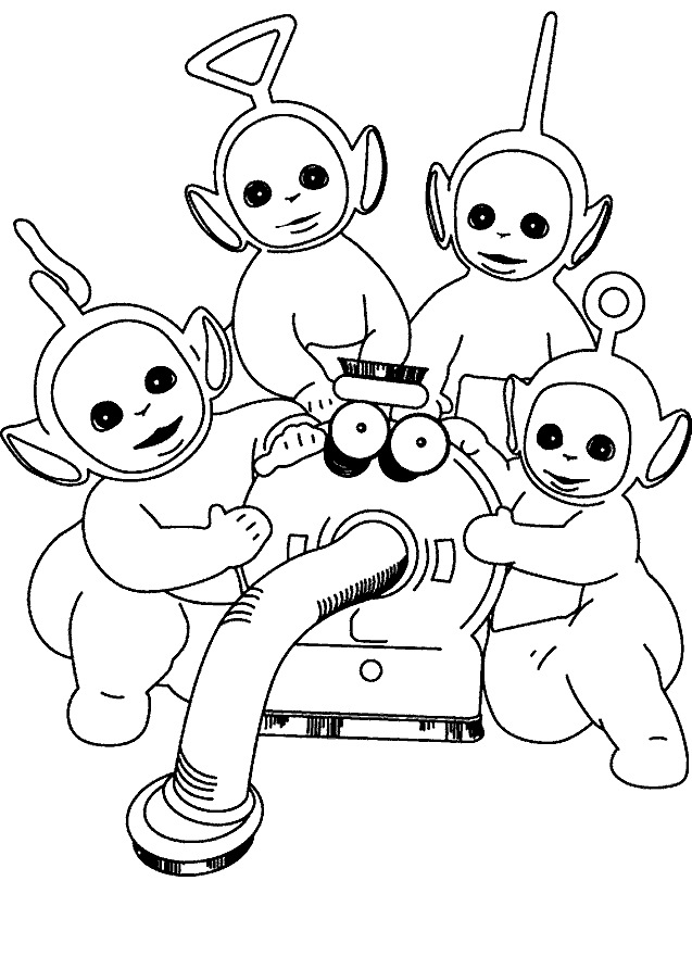 Teletubbies ausmalbilder