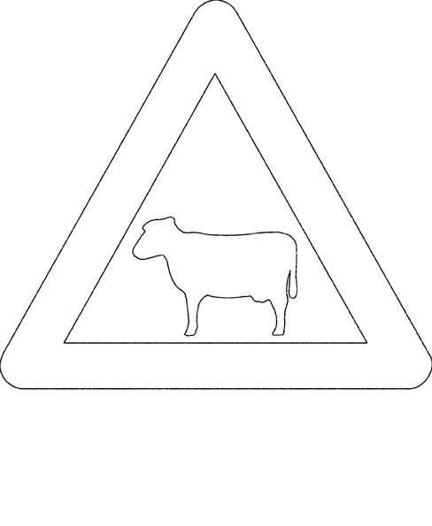 Verkehrszeichen ausmalbilder