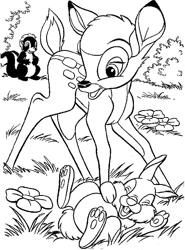 Bambi ausmalbilder