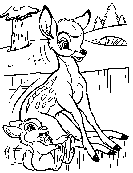 Bambi ausmalbilder