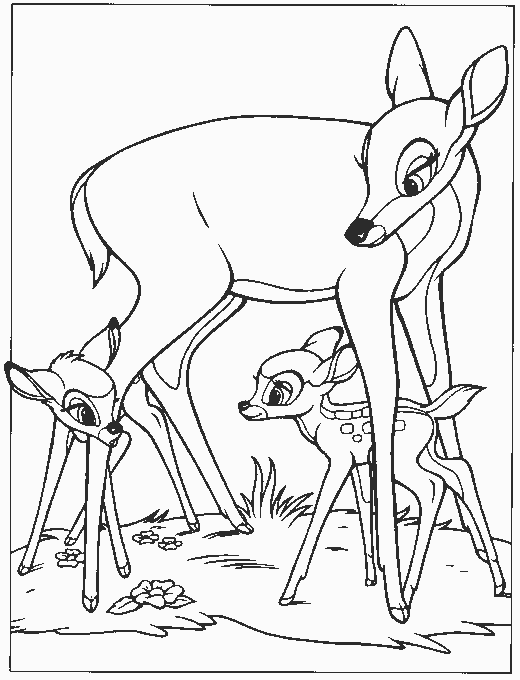 Bambi ausmalbilder