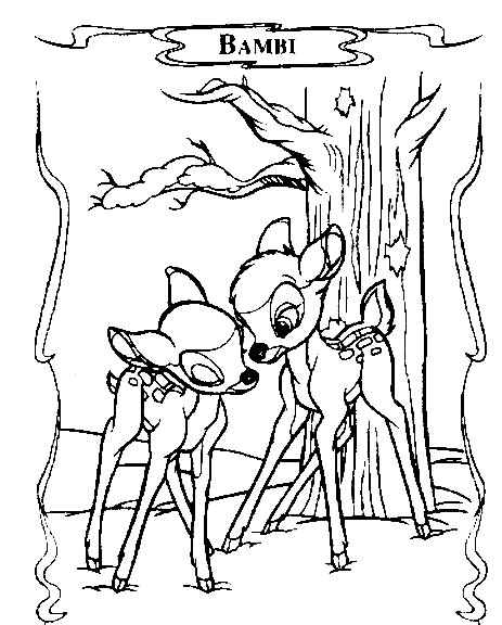 Bambi ausmalbilder