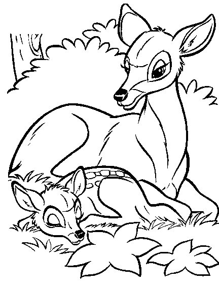 Bambi ausmalbilder