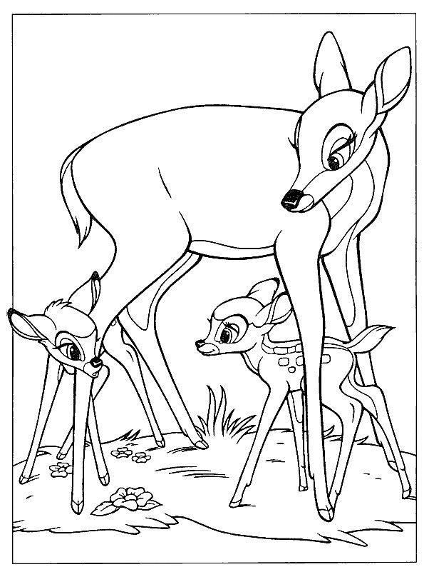 Bambi ausmalbilder