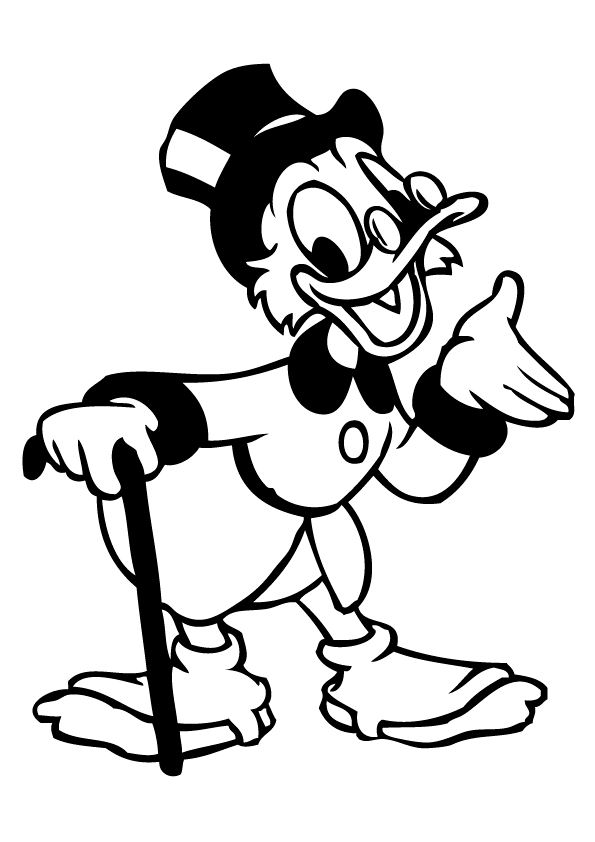 Dagobert duck ausmalbilder