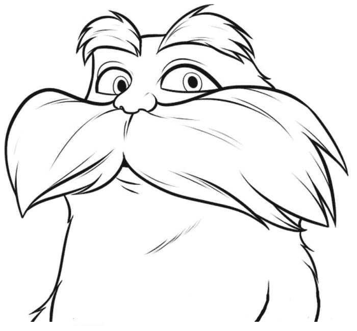 Der lorax ausmalbilder