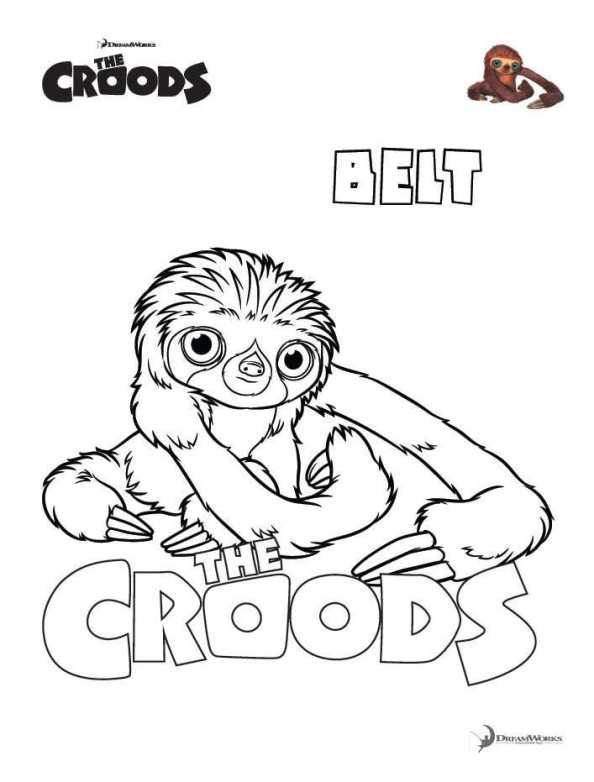 Die croods ausmalbilder