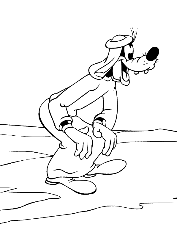 Goofy ausmalbilder