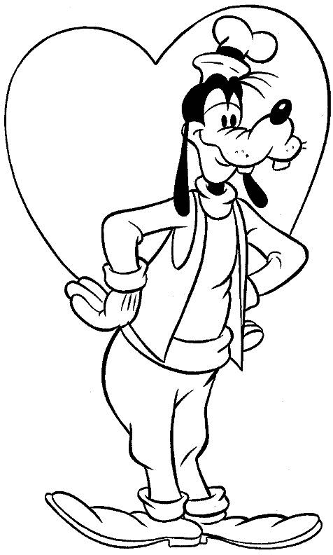 Goofy ausmalbilder