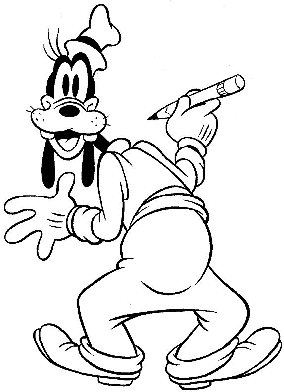 Goofy ausmalbilder