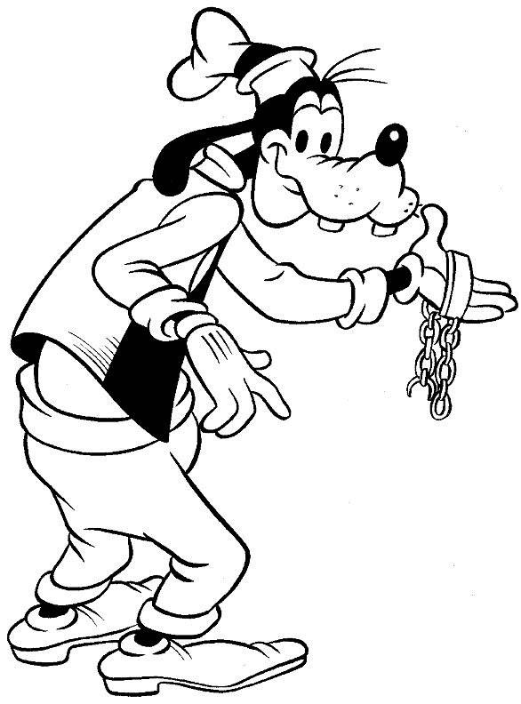 Goofy ausmalbilder