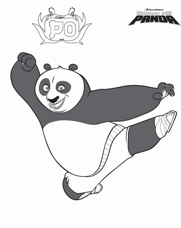 Kung fu panda ausmalbilder