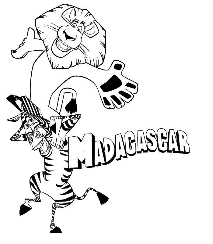 Madagascar ausmalbilder