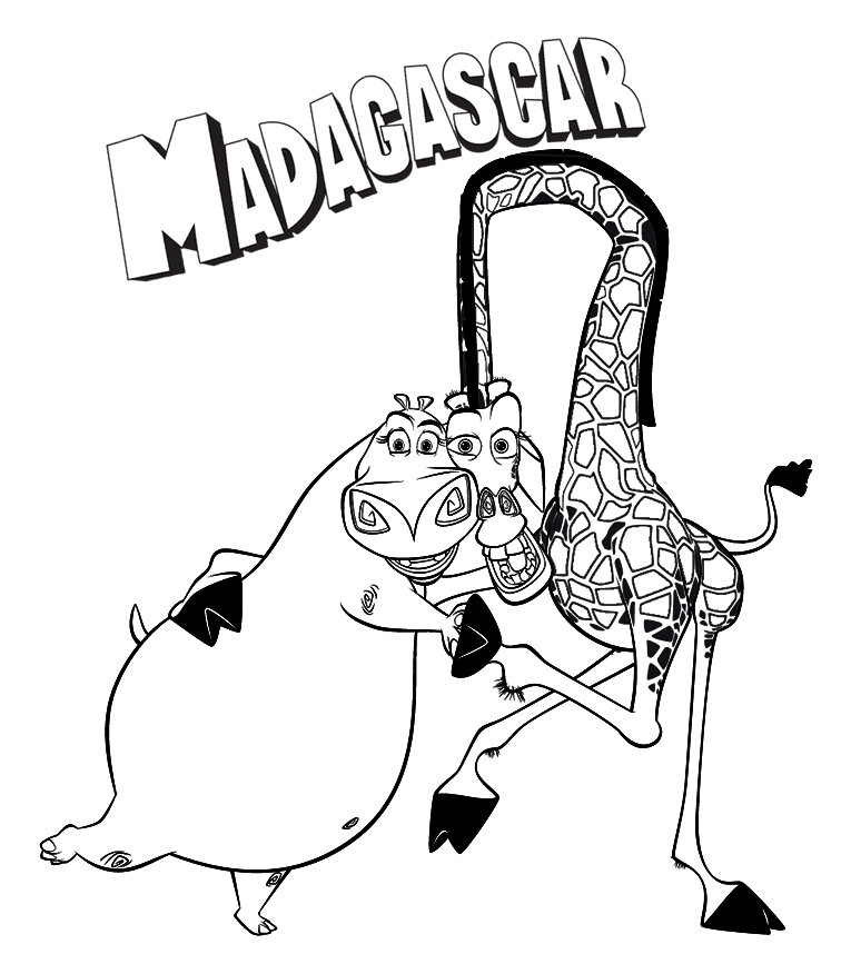 Madagascar ausmalbilder