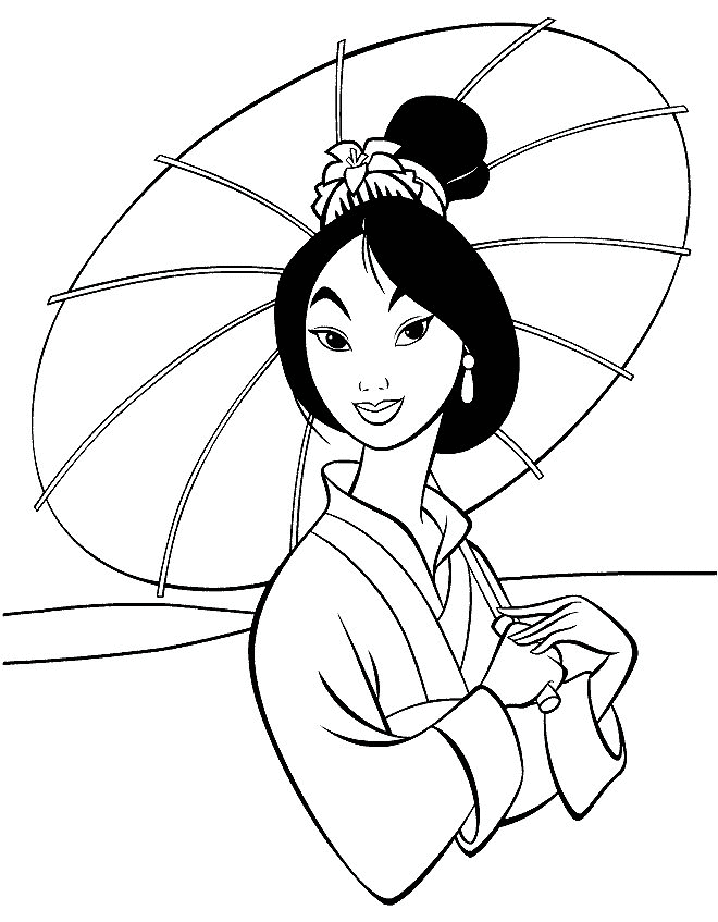 Mulan ausmalbilder