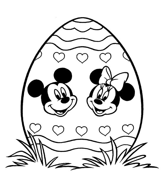 Ostern mit disney ausmalbilder