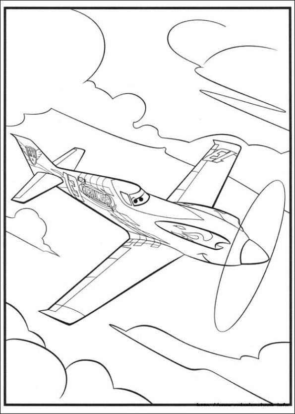 Planes ausmalbilder