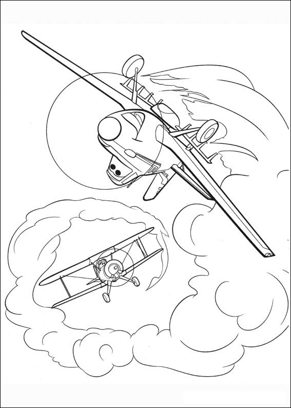Planes ausmalbilder