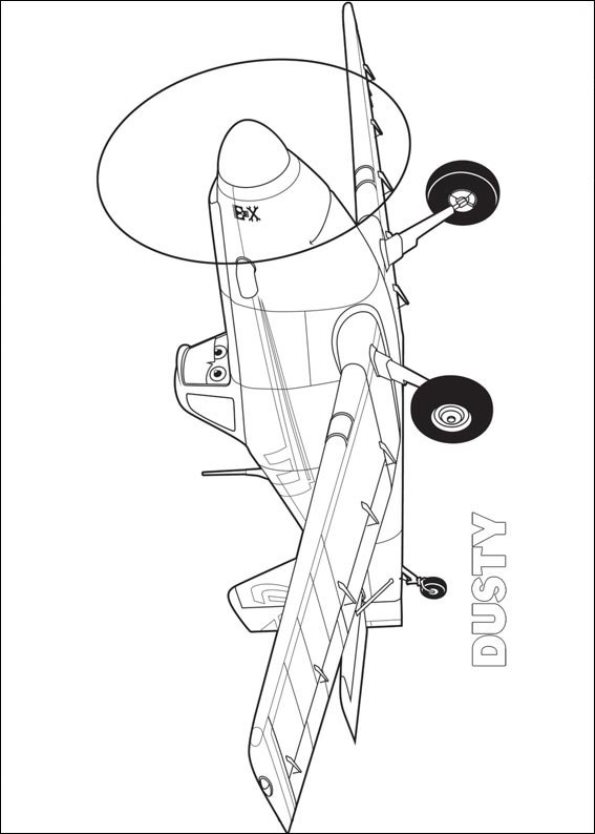 Planes ausmalbilder
