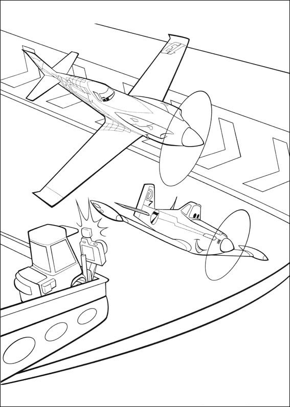 Planes ausmalbilder
