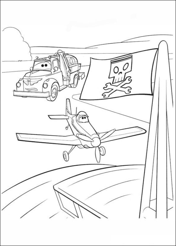 Planes ausmalbilder