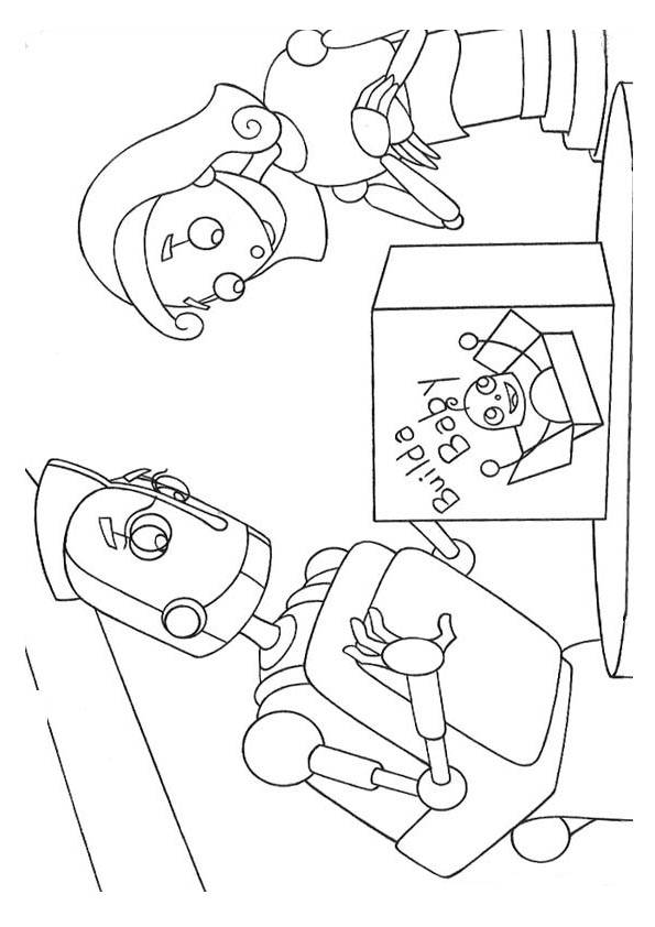 Robots ausmalbilder