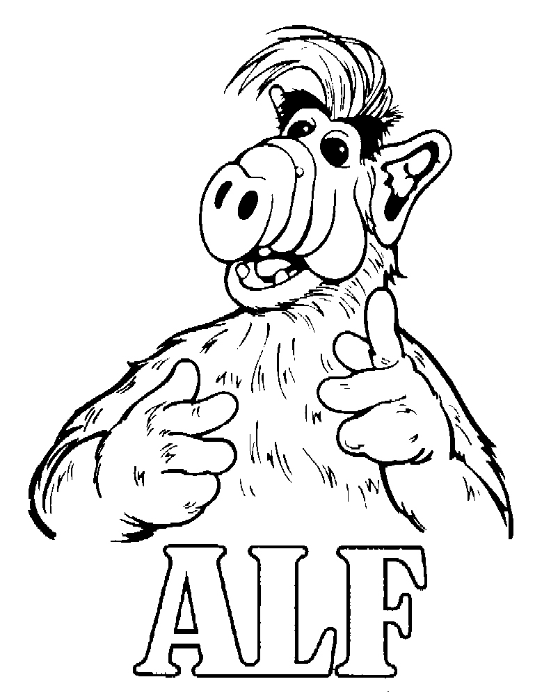 Alf ausmalbilder