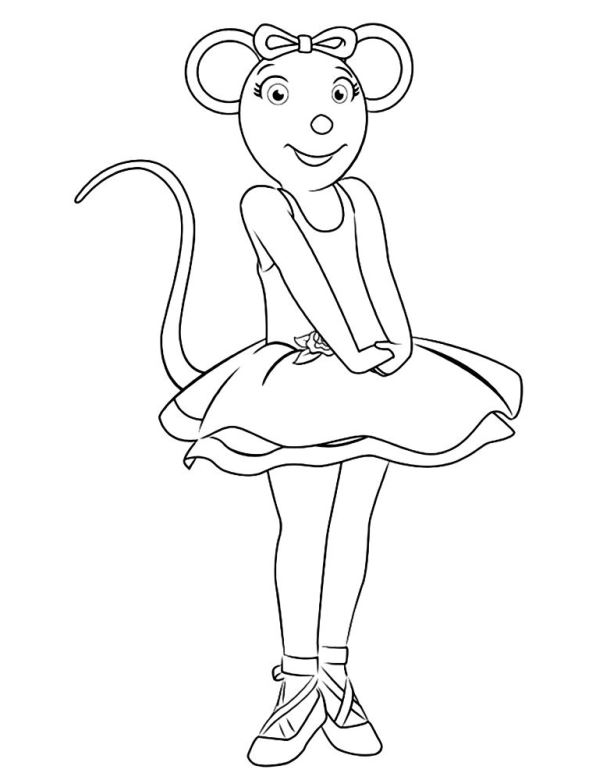 Angelina ballerina ausmalbilder