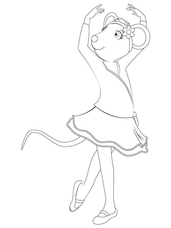 Angelina ballerina ausmalbilder