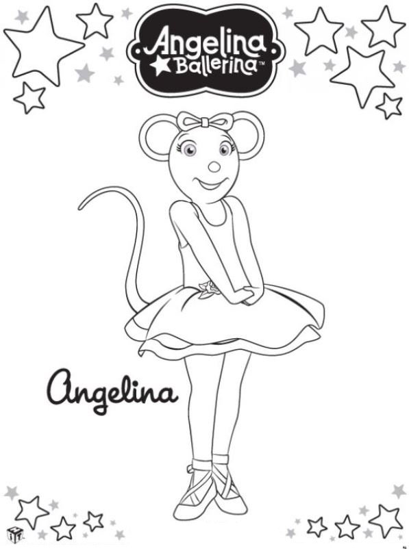 Angelina ballerina ausmalbilder