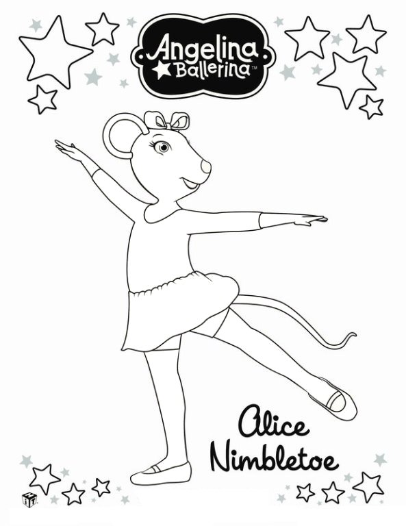 Angelina ballerina ausmalbilder