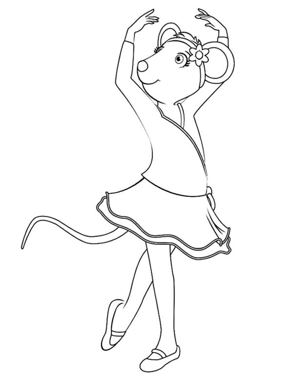 Angelina ballerina ausmalbilder