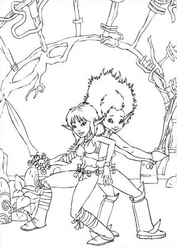Arthur und die minimoys ausmalbilder