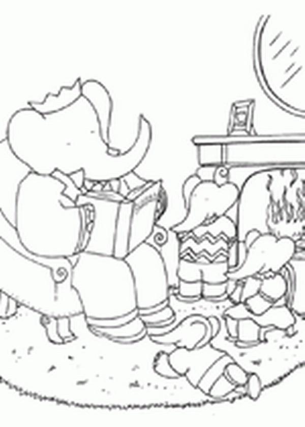 Babar der elefant ausmalbilder