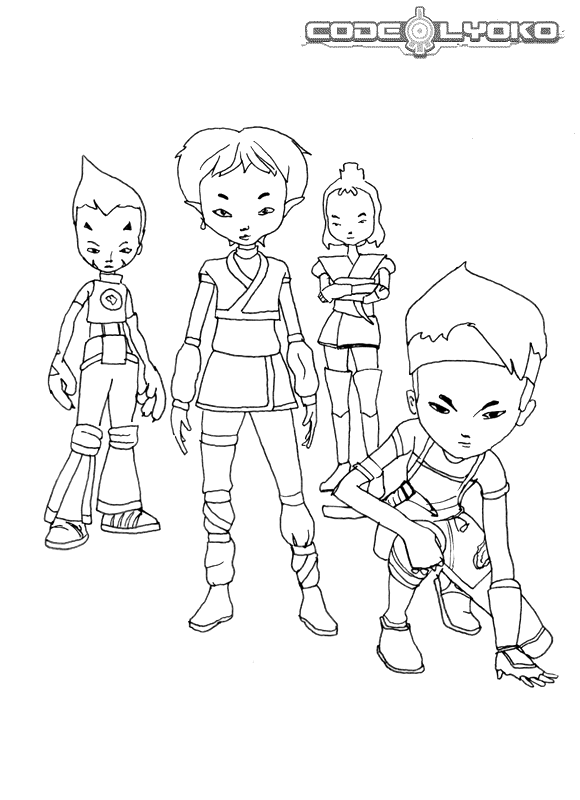 Code lyoko ausmalbilder